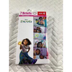 Disney Encanto 7-Pack Girls Briefs Size 4 100% Cotton NEW underwear Movie kinds